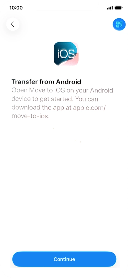 To transfer content to your phone, you need to install the app 