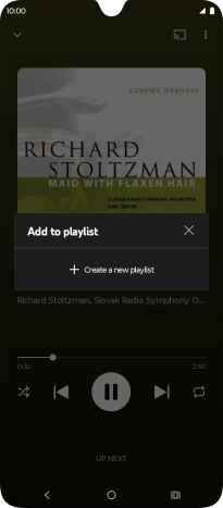 Press Create a new playlist.