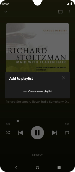 Press Create a new playlist.