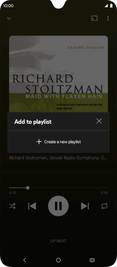Press Create a new playlist.