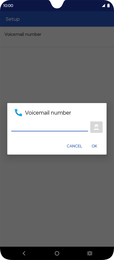 Key in +61414121121 and press OK.