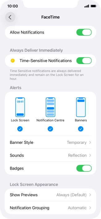 Press the indicator next to Press the indicator next to