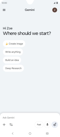 Press the profile icon.