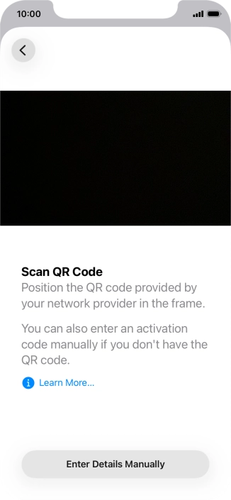 Place the QR code you've received inside the phone camera frame to scan the code. Place the QR code you've received inside the phone camera frame to scan the code.