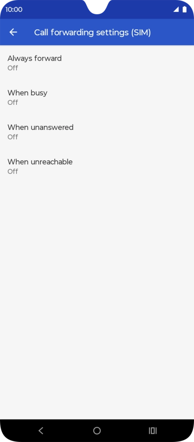 Press the Home key to return to the home screen.