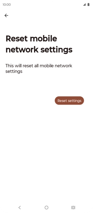 Press Reset settings.