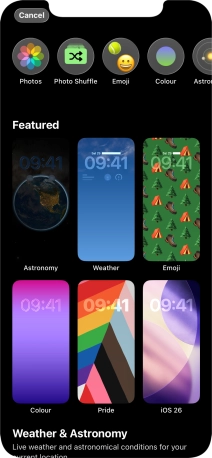 Press the required category and follow the instructions on the screen to select the required background image. Press the required category and follow the instructions on the screen to select the required background image.