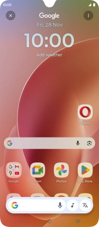 Press the music icon and wait for the search results.