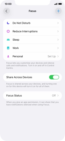 Press Do Not Disturb.