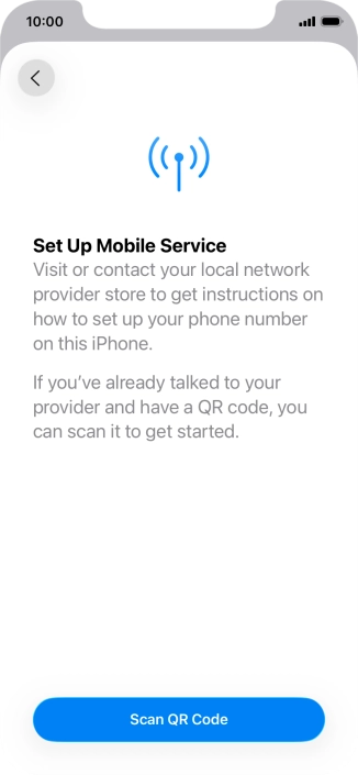 Press Scan QR Code. Press Scan QR Code.