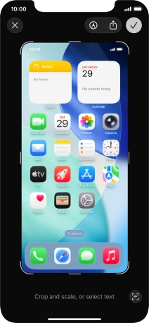 Follow the instructions on the screen to edit and save your screenshot.