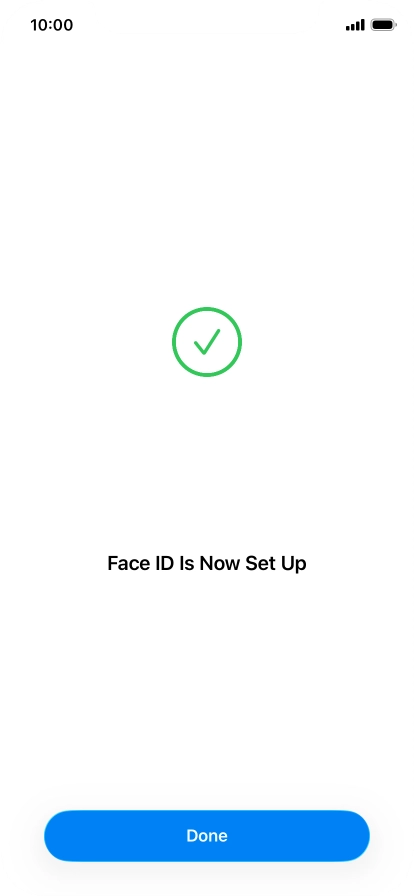 Press Done. If you haven't previously selected a phone lock code, key in a code of your own choice twice. Press Done. If you haven't previously selected a phone lock code, key in a code of your own choice twice.