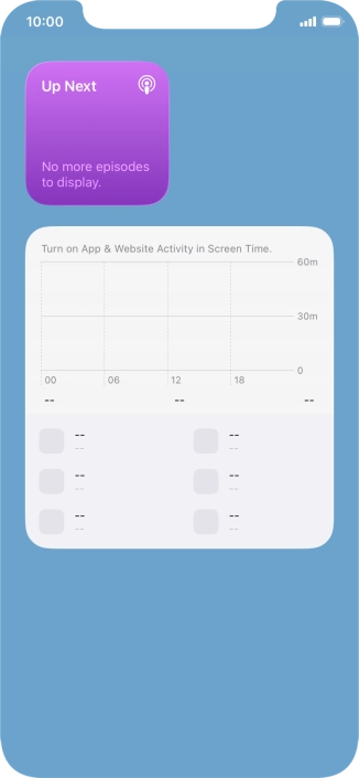 Press and hold the required Widget Stack. Press and hold the required Widget Stack.