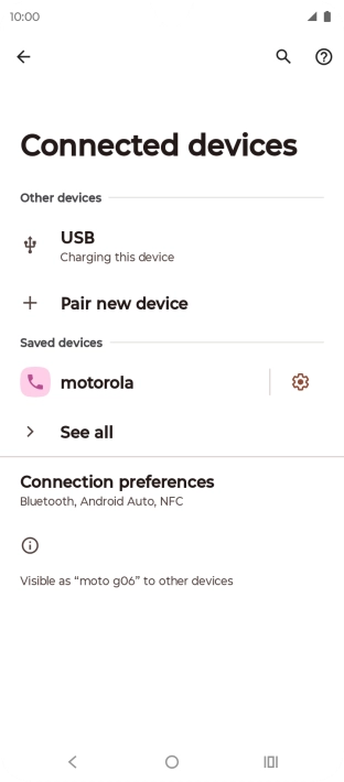 Press the Home key to return to the home screen.