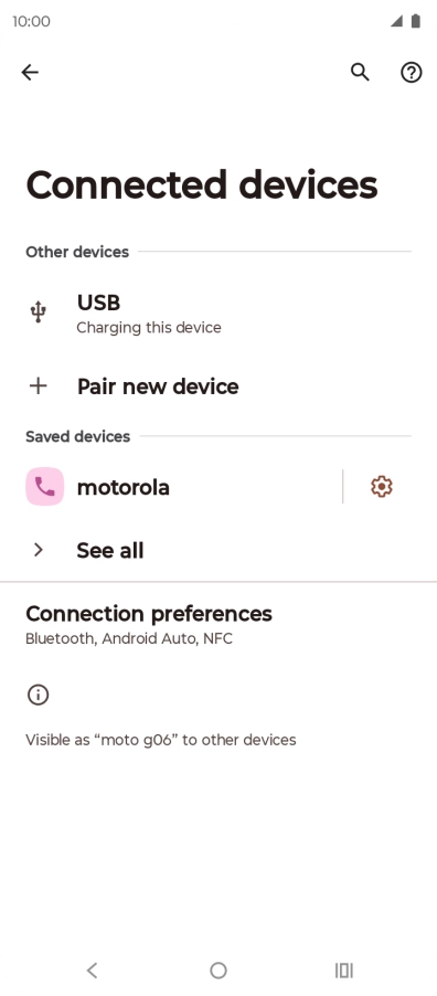 Press the Home key to return to the home screen.