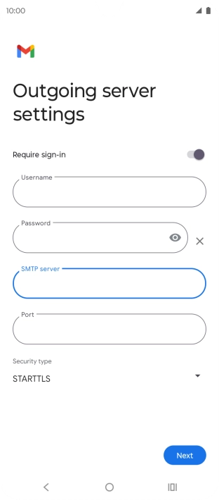 Press the field below 
