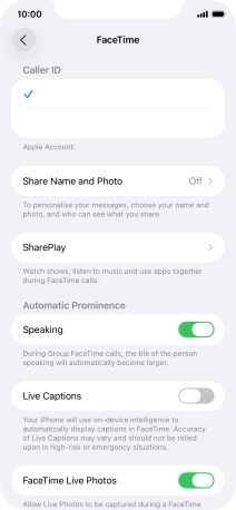 Press the required setting below Press the required setting below