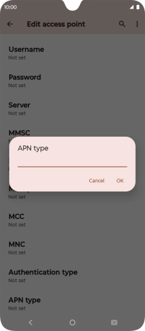Key in mms and press OK.