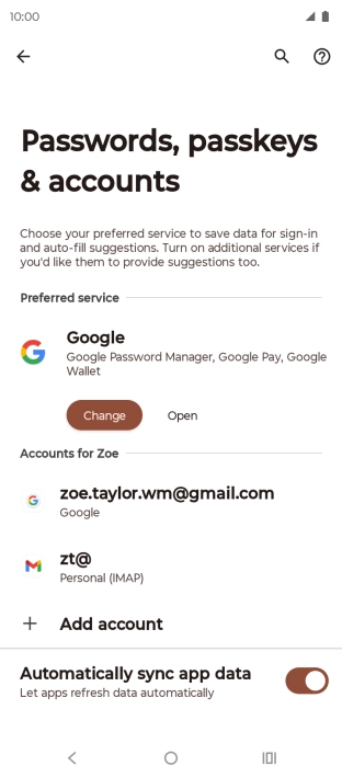 Press the Home key to return to the home screen.