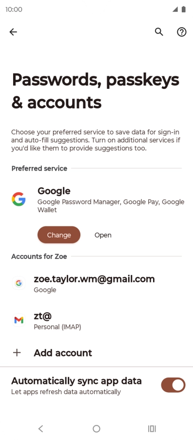 Press the Home key to return to the home screen.