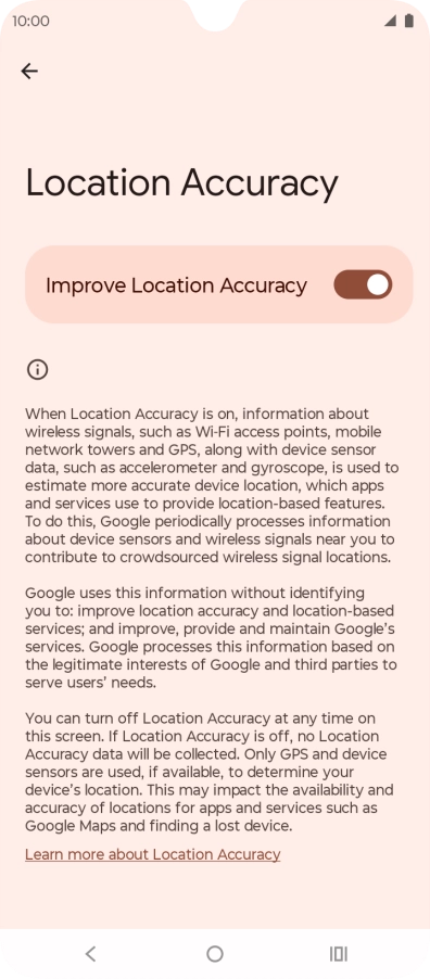 If you press the indicator next to 