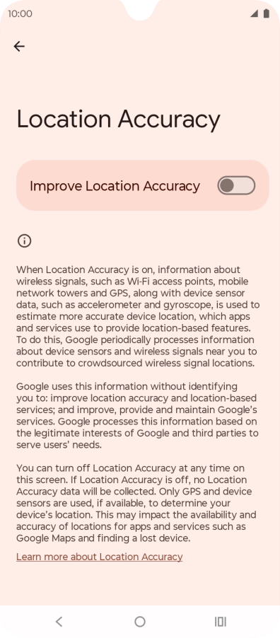 If you press the indicator next to 