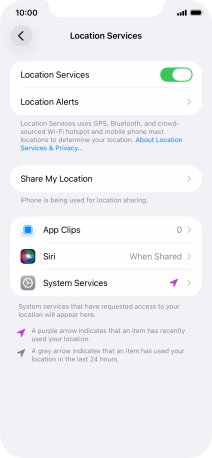 Press the required app. Press the required app.