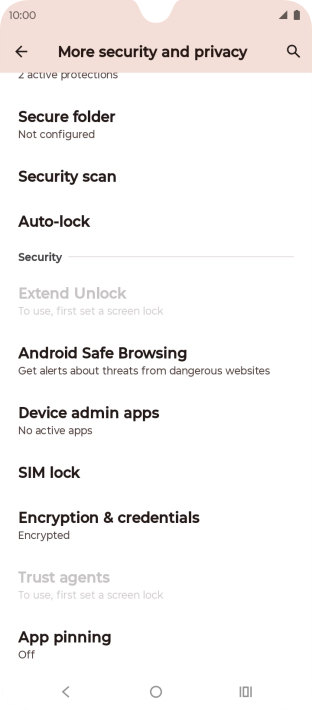 Press SIM lock.