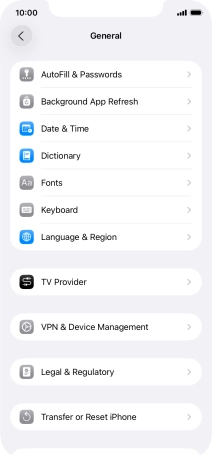 Press Transfer or Reset iPhone.