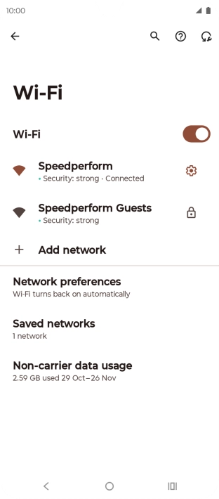 Press the Home key to return to the home screen.