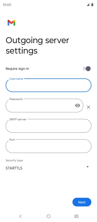 Press the field below 