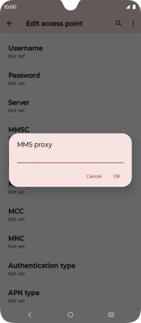 Key in 10.202.002.060 and press OK.