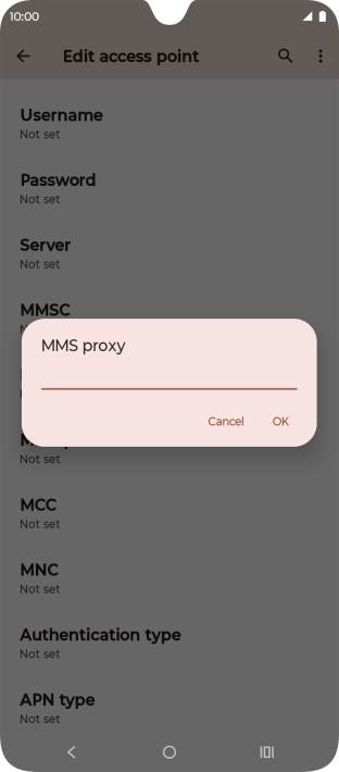 Key in 10.202.002.060 and press OK.