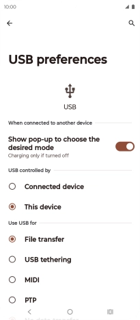 Press File transfer.