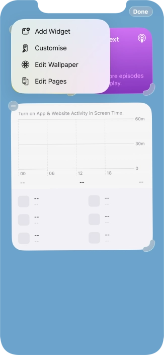 Press Add Widget. Press Add Widget.