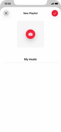 Press the confirm icon.