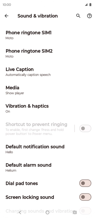 Press Phone ringtone.