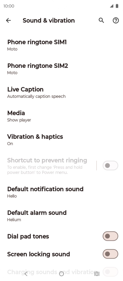 Press Phone ringtone.