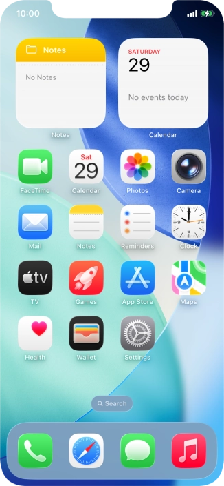 When the battery charging icon is displayed, the battery is charging.