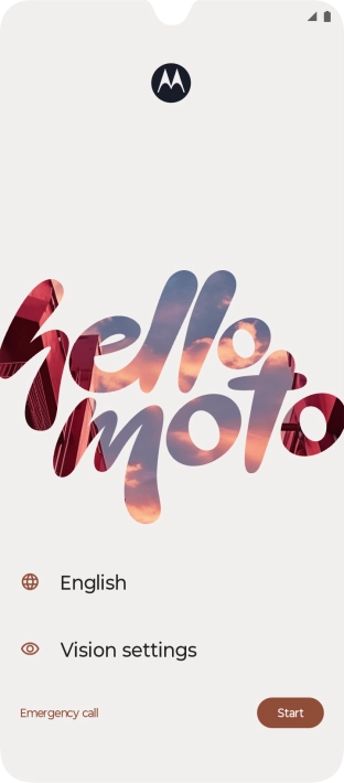 Press the field next to the language icon.