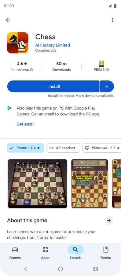 Press the Home key to return to the home screen.