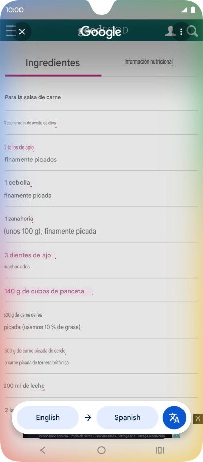 Follow the instructions on the screen to select the required language settings and use the function.