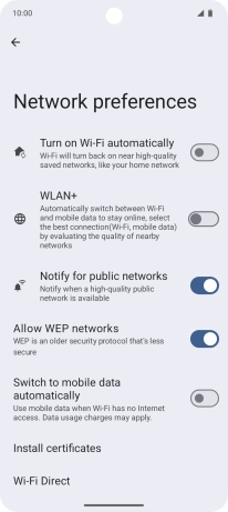 Press the indicator next to Press the indicator next to