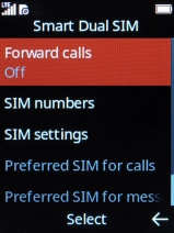 Select SIM settings. Select SIM settings.