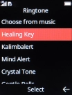 Highlight the required ring tones to hear them. Highlight the required ring tones to hear them.