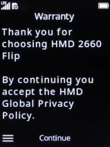 Press the Navigation key.
