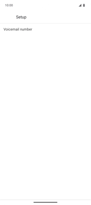 Press Voicemail number.