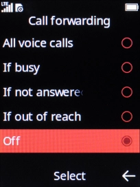 Select Off. Select Off.
