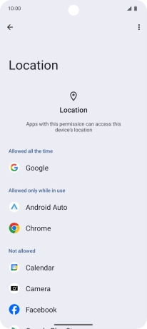 Press the required app.