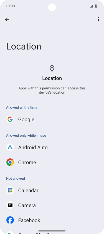 Press the required app.
